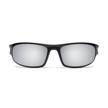 Decade Carsen 00s Sunglasses - Matte Black Nylon/Silver Mirror Polycarbonate