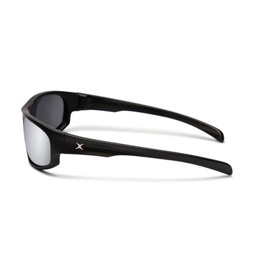 Decade Carsen 00s Sunglasses - Matte Black Nylon/Silver Mirror Polycarbonate