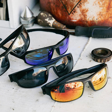 Decade Carsen 00s Sunglasses - Matte Black Nylon/Silver Mirror Polycarbonate