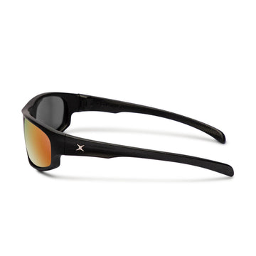 Decade Carsen 00s Sunglasses - Matte Black Nylon/Red Mirror Polycarbonate
