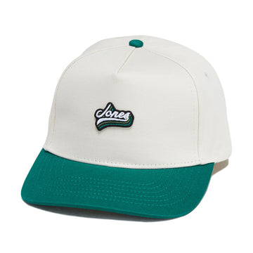 Jones Legacy Script Snapback Hat - Natural/Green