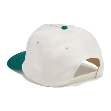 Jones Legacy Script Snapback Hat - Natural/Green