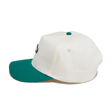 Jones Legacy Script Snapback Hat - Natural/Green