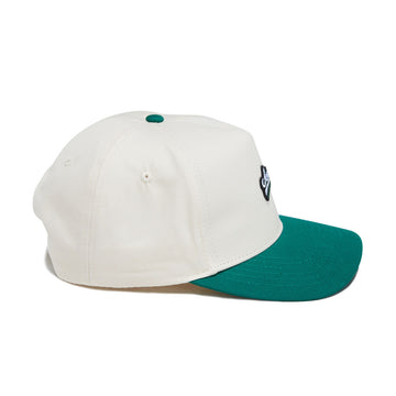 Jones Legacy Script Snapback Hat - Natural/Green
