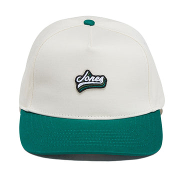 Jones Legacy Script Snapback Hat - Natural/Green