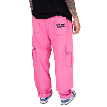 CCS Titus Twill Cargo Pants - Pink/Black