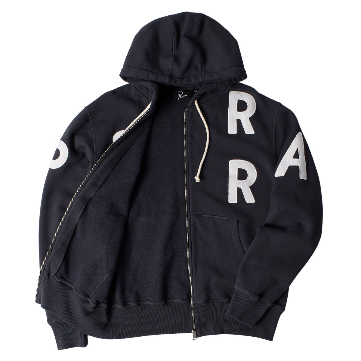By Parra Word Salad Zip Hoodie - Dark Navy image 3