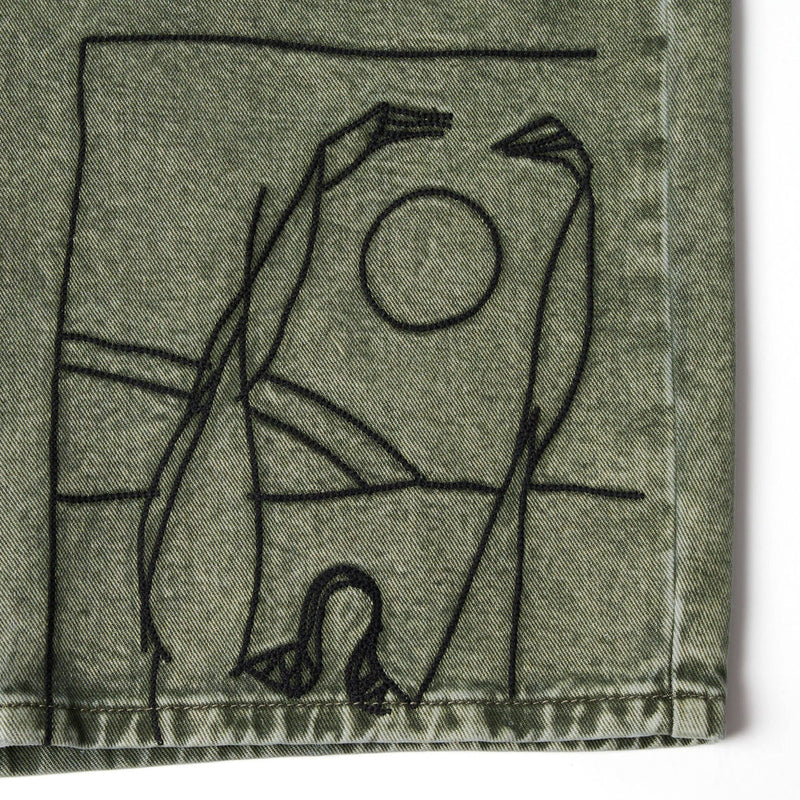 By Parra Protect The Sun Shorts - Green