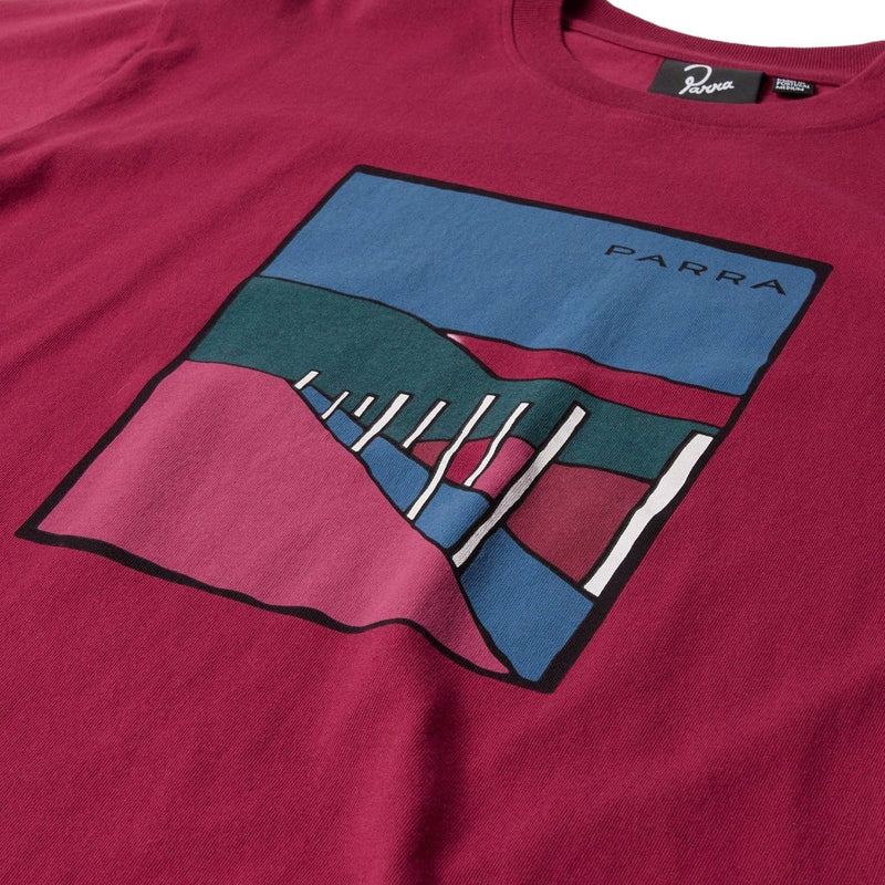 By Parra Beach Parking T-Shirt - Raspberry