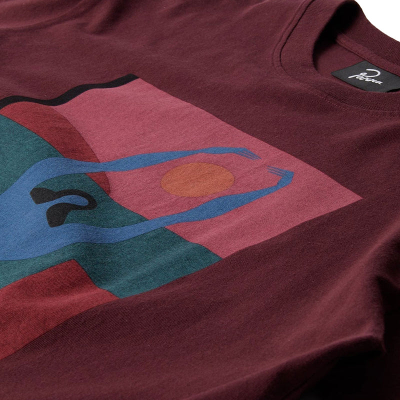By Parra Protect The Sun T-Shirt - Dark Burgundy