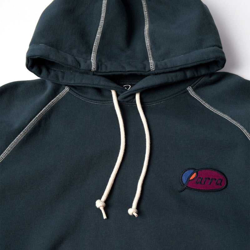 By Parra Circled Script Logo Hoodie - Dark Blue