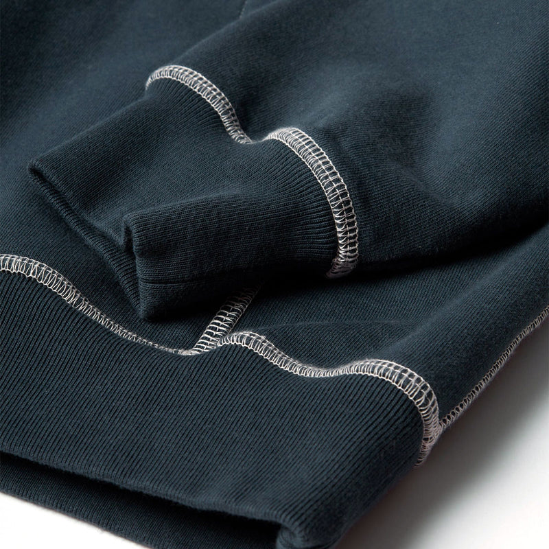 By Parra Circled Script Logo Hoodie - Dark Blue