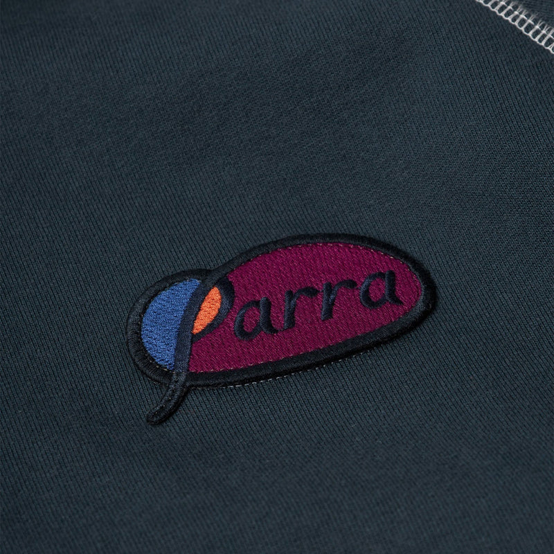 By Parra Circled Script Logo Hoodie - Dark Blue