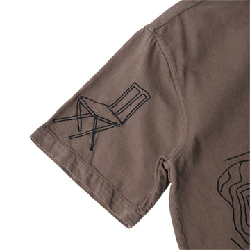 By Parra Crooked Face Short Sleeve Shirt - Brown