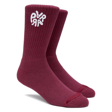 By Parra 1976 Logo Crew Socks - Purple
