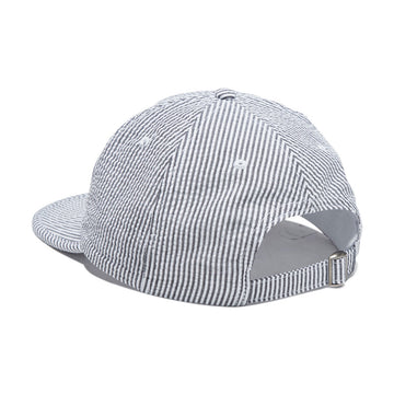 By Parra Signature 6 Panel Hat - Black Seersucker