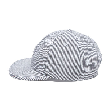 By Parra Signature 6 Panel Hat - Black Seersucker