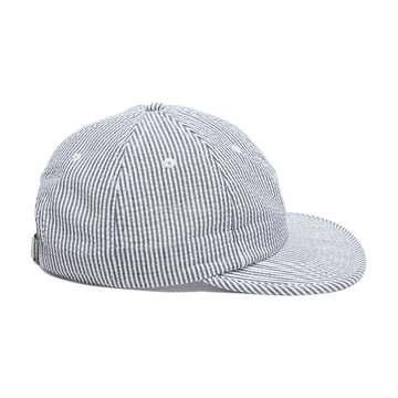 By Parra Signature 6 Panel Hat - Black Seersucker