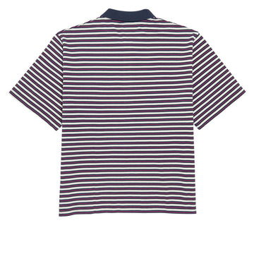 By Parra Flag Striper Polo Shirt - Purple/Pink
