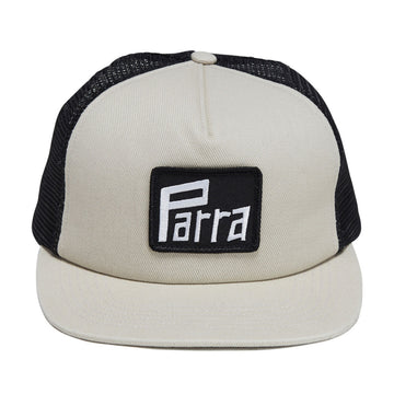 By Parra Measuring Tape Logo 5 Panel Hat - Light Grey