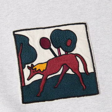 By Parra Long Lost Leg Crewneck Sweatshirt - Heather Grey