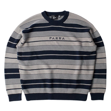 By Parra Neatly Striped Knitted Sweater - Navy Blue