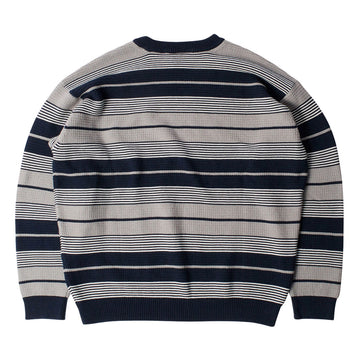 By Parra Neatly Striped Knitted Sweater - Navy Blue