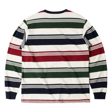 By Parra Original Stripe Long Sleeve T-Shirt - Pine Green