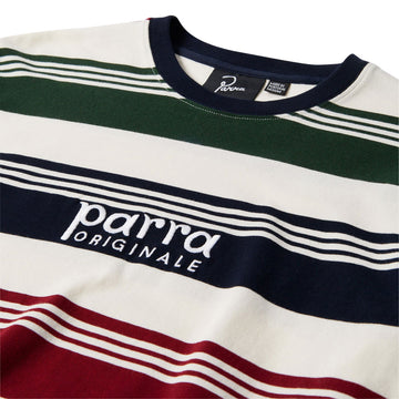 By Parra Original Stripe Long Sleeve T-Shirt - Pine Green