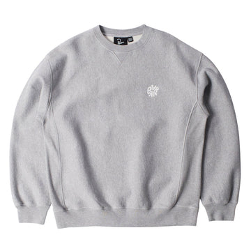 By Parra Balloon Logo Cross-Grain Crewneck Sweatshirt - Heather Grey