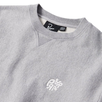 By Parra Balloon Logo Cross-Grain Crewneck Sweatshirt - Heather Grey