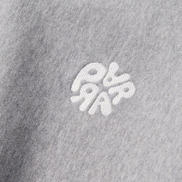 By Parra Balloon Logo Cross-Grain Crewneck Sweatshirt - Heather Grey