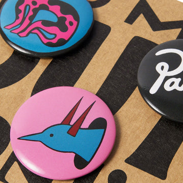 By Parra Some Pin-Back Set Of Buttons - Pink