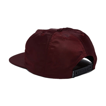By Parra Distorted 90s Memory 6 Panel Hat - Dark Red