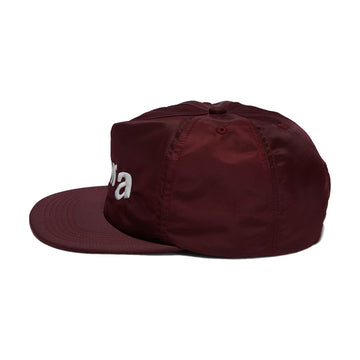 By Parra Distorted 90s Memory 6 Panel Hat - Dark Red