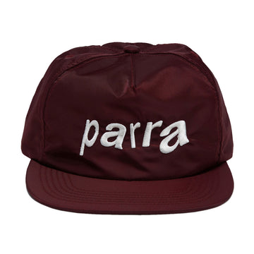 By Parra Distorted 90s Memory 6 Panel Hat - Dark Red