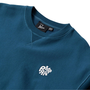 By Parra Balloon Logo Cross-Grain Crewneck Sweatshirt - Blue