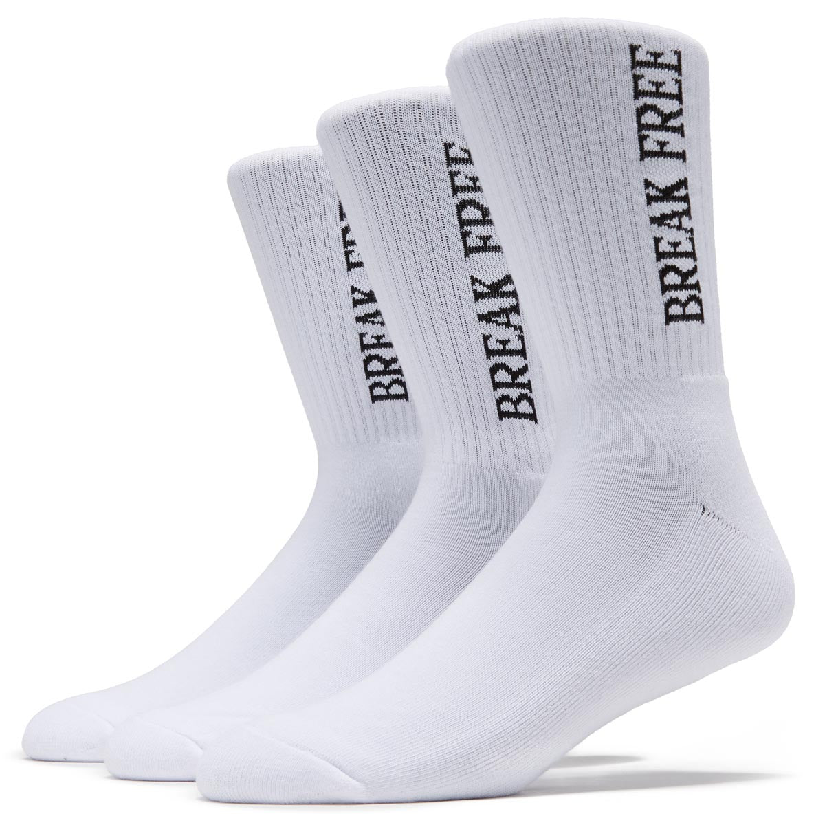 Last Resort AB Break Free 3 Pack of Socks - White/Black image 1