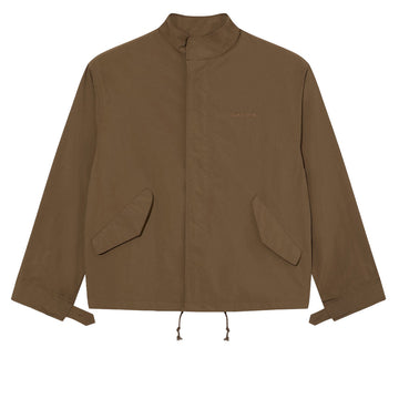 Last Resort AB Cropped Parka Jacket - Brown Khaki