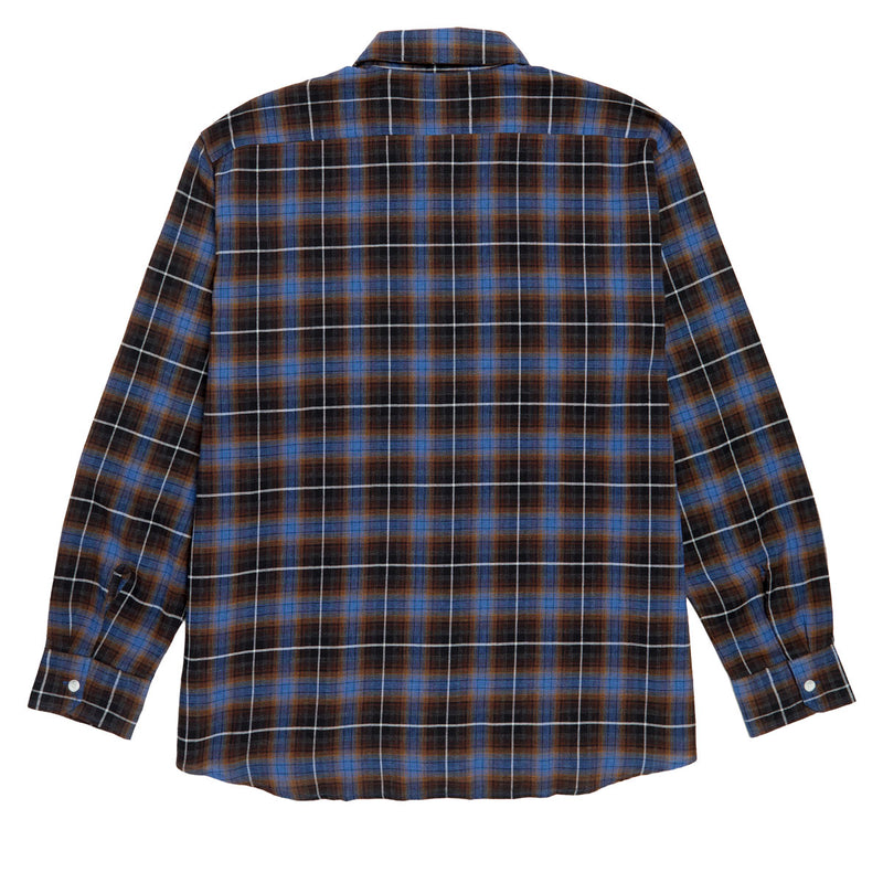 Last Resort AB SM001 Flannel Long Sleeve Shirt - Blue