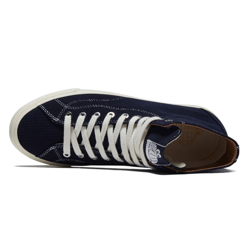 Last Resort AB VM003 Cord Hi Shoes - Dark Navy/White