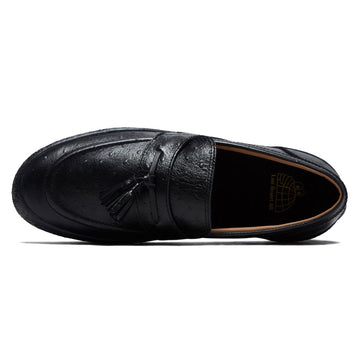 Last Resort AB VM005 Loafer Shoes - Ostritch Black/Black