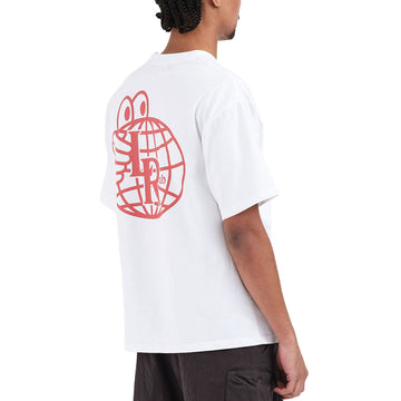 Last Resort AB Atlas Mono T-Shirt - White/Brick Red