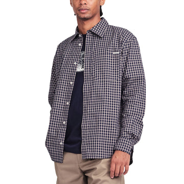 Last Resort AB OG Long Sleeve Shirt - Navy/Grey Check