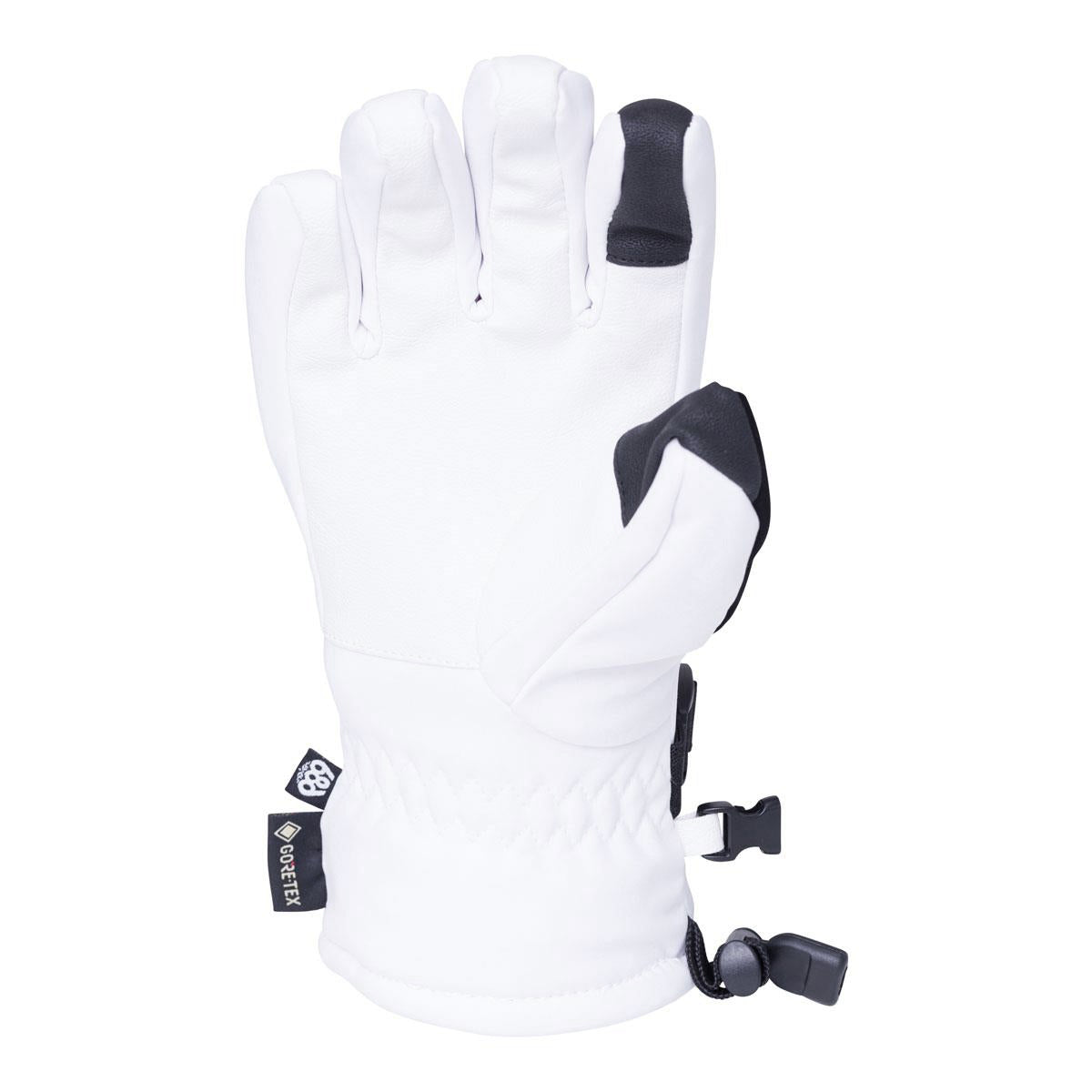 686 Womens Gore-Tex Linear Snowboard Gloves - White image 2