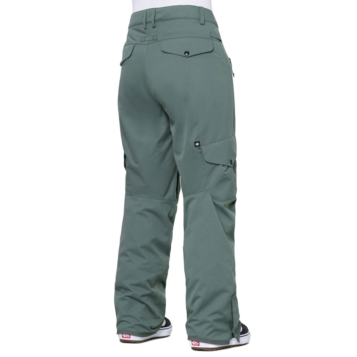 686 Womens Aura Insulated Cargo Snowboard Pants - Cypress Green image 2