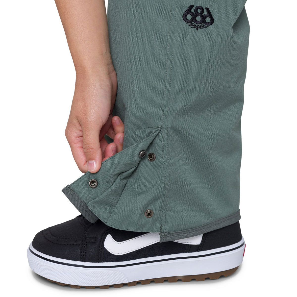 686 Womens Aura Insulated Cargo Snowboard Pants - Cypress Green image 5