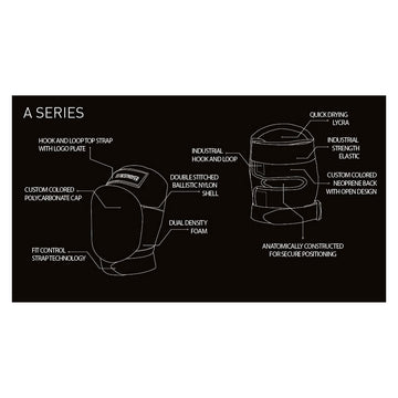 Destroyer A Series Knee Pads - Black