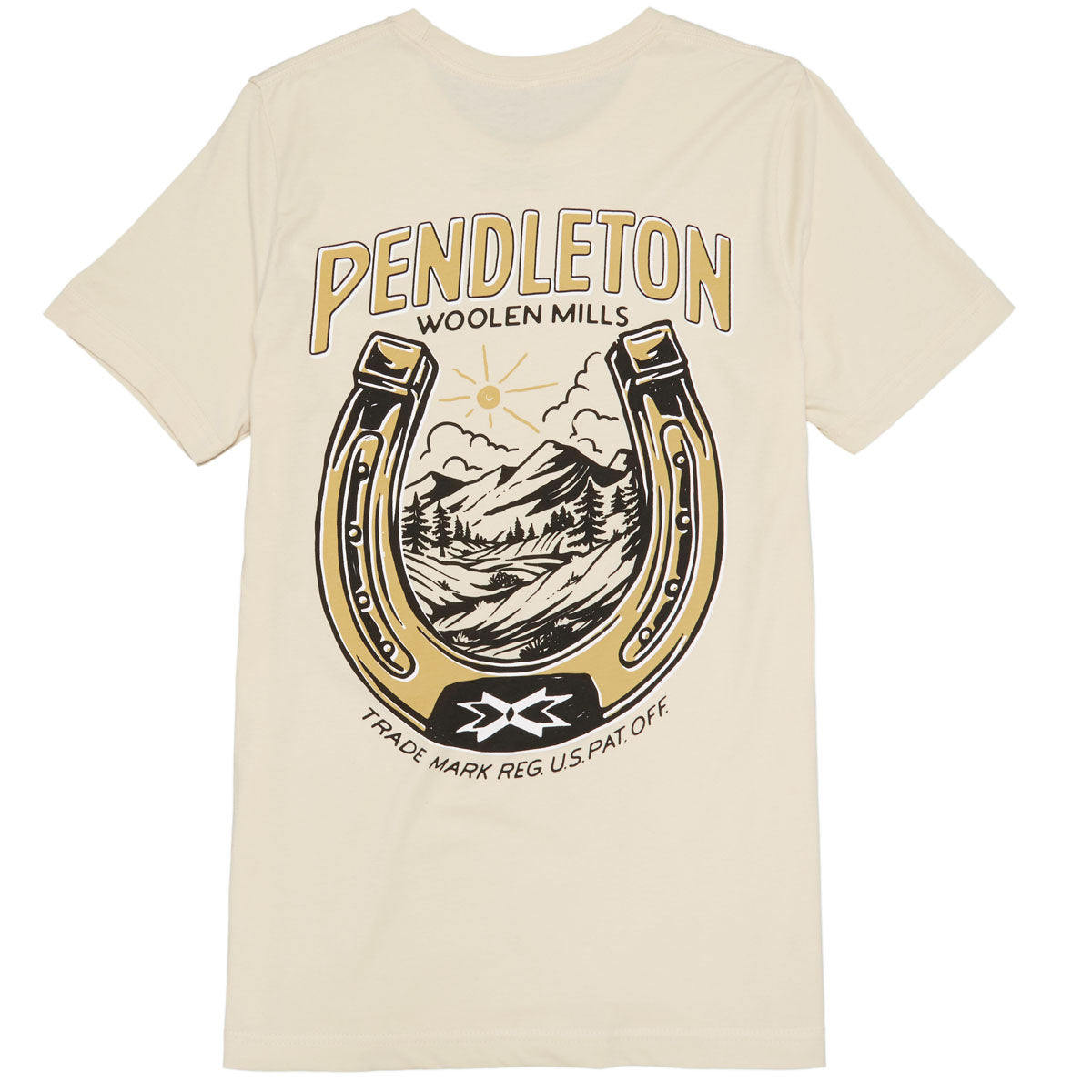 Pendleton Vintage Horseshoe T-Shirt - Soft Cream/Gold image 1