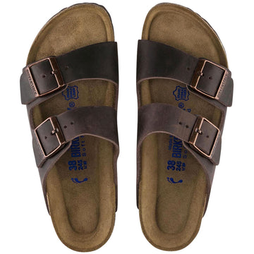 Birkenstock Womens Arizona Soft Footbed Sandals - Habana Oiled Leather